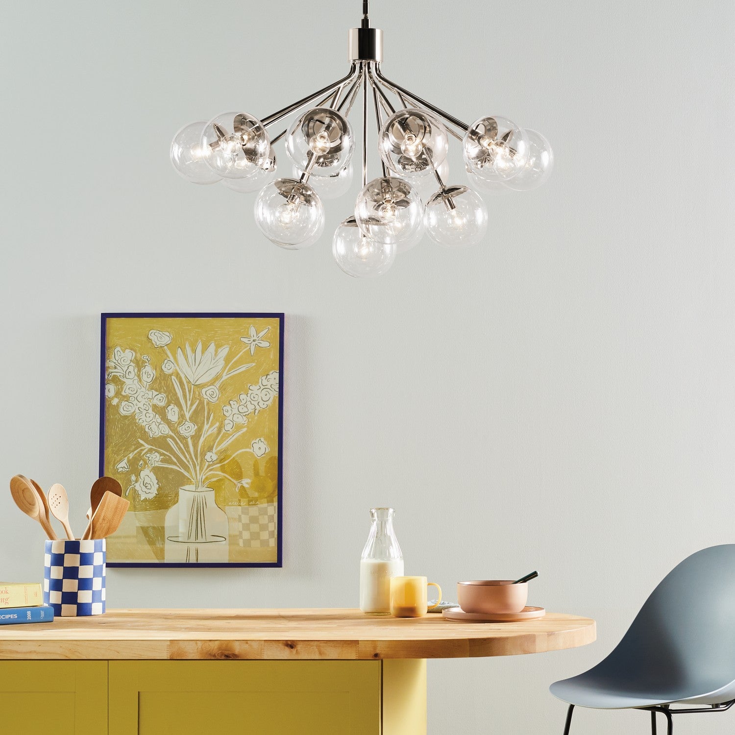 Kichler - 52702PNCLR - 16 Light Chandelier Convertible - Silvarious - Polished Nickel