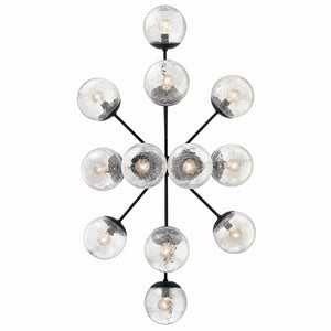 Kichler - 52703BK - 12 Light Linear Chandelier Convertible - Silvarious - Black