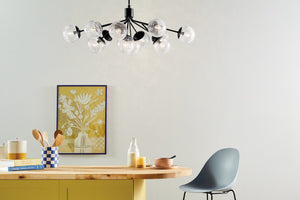 Kichler - 52703BK - 12 Light Linear Chandelier Convertible - Silvarious - Black