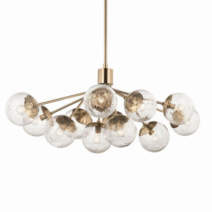 Kichler - 52703CPZ - 12 Light Linear Chandelier Convertible - Silvarious - Champagne Bronze