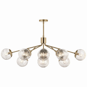 Kichler - 52703CPZ - 12 Light Linear Chandelier Convertible - Silvarious - Champagne Bronze
