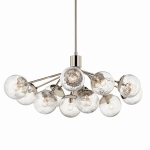 Kichler - 52703PN - 12 Light Linear Chandelier Convertible - Silvarious - Polished Nickel