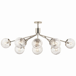 Kichler - 52703PN - 12 Light Linear Chandelier Convertible - Silvarious - Polished Nickel