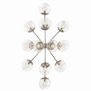 Kichler - 52703PNCLR - 12 Light Linear Chandelier Convertible - Silvarious - Polished Nickel