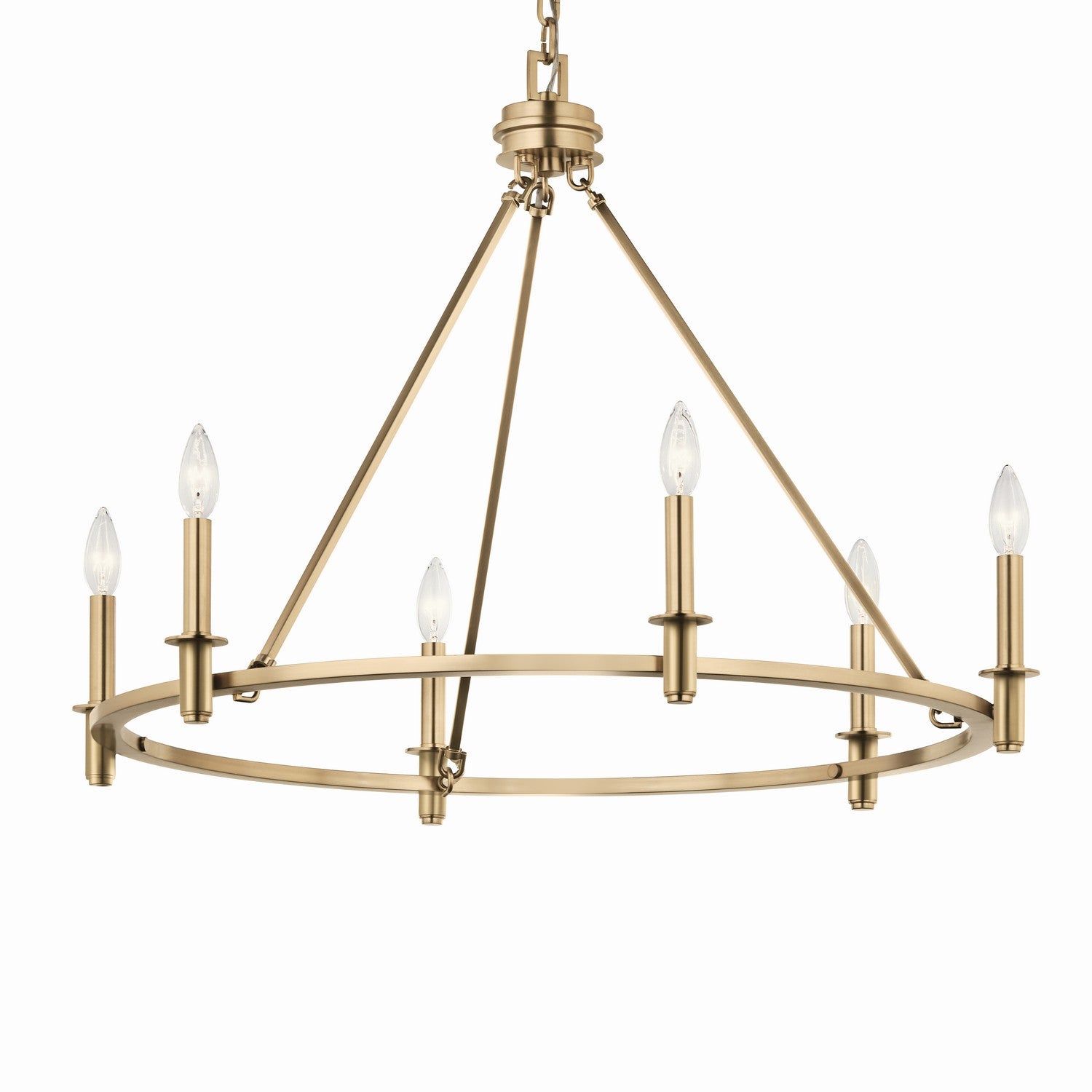 Kichler - 52705CPZ - Six Light Chandelier - Carrick - Champagne Bronze