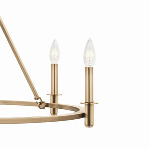 Kichler - 52705CPZ - Six Light Chandelier - Carrick - Champagne Bronze