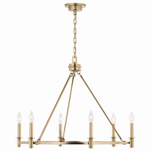 Kichler - 52705CPZ - Six Light Chandelier - Carrick - Champagne Bronze