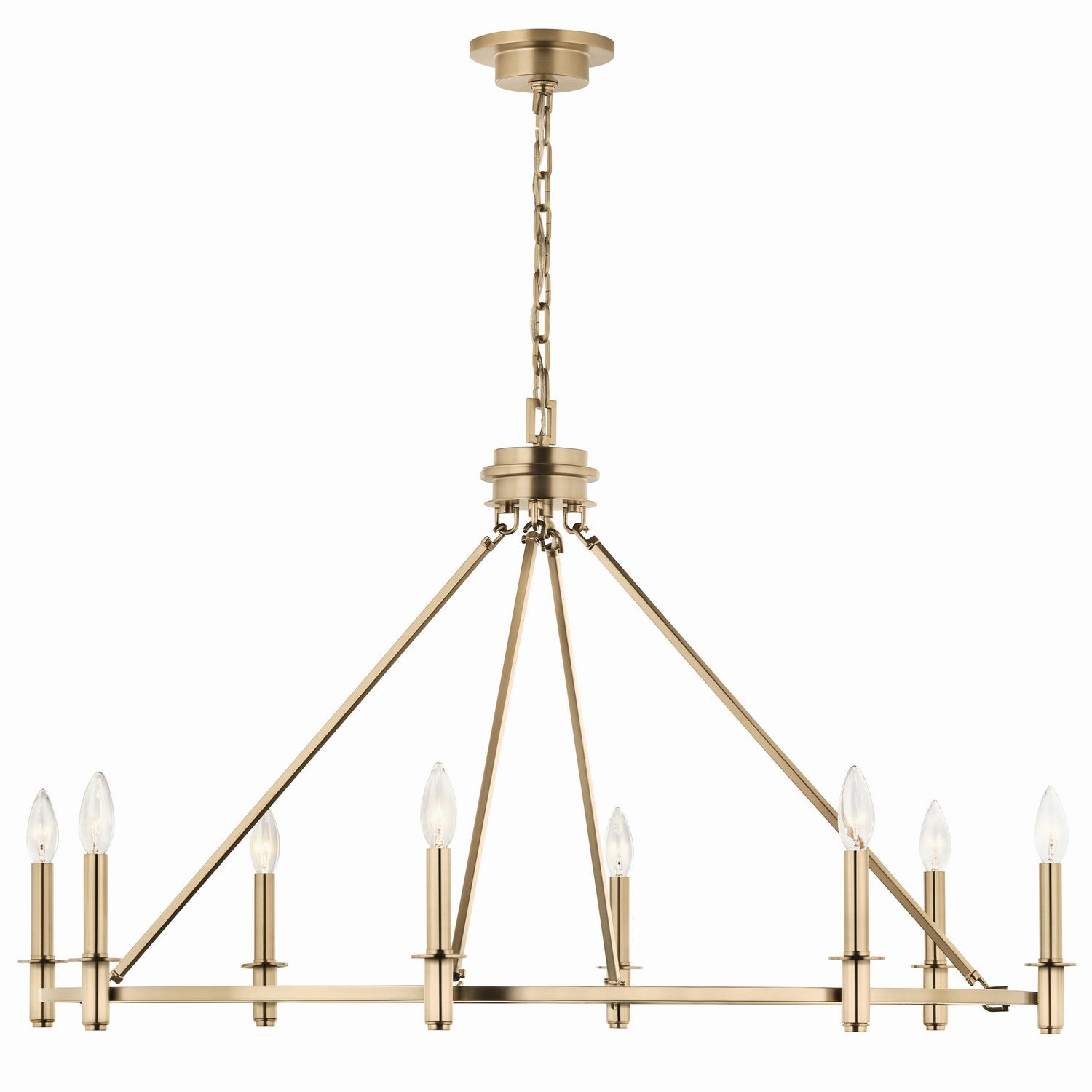 Kichler - 52706CPZ - Eight Light Chandelier - Carrick - Champagne Bronze