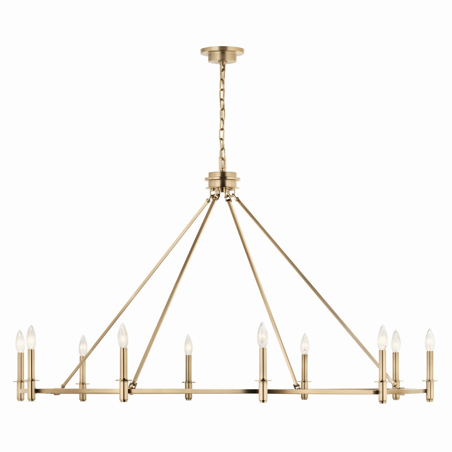 Kichler - 52707CPZ - Ten Light Chandelier - Carrick - Champagne Bronze