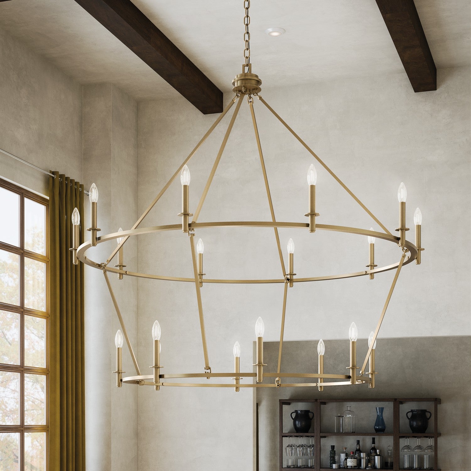 Kichler - 52708CPZ - 18 Light Chandelier - Carrick - Champagne Bronze