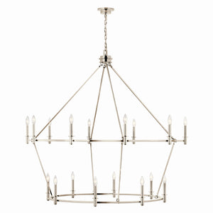 Kichler - 52708PN - 18 Light Chandelier - Carrick - Polished Nickel