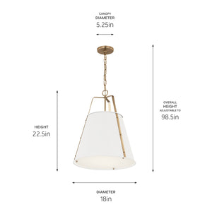 Kichler - 52711WH - Two Light Pendant - Etcher - White