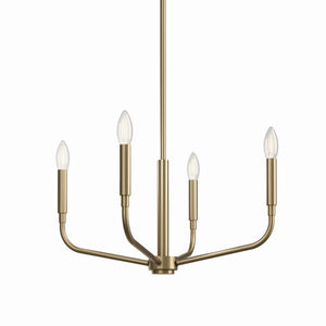 Kichler - 52716CPZ - Four Light Chandelier/Semi Flush Mount - Madden - Champagne Bronze