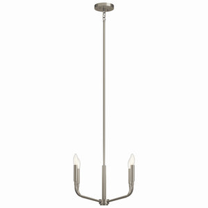 Kichler - 52716NI - Four Light Chandelier/Semi Flush Mount - Madden - Brushed Nickel