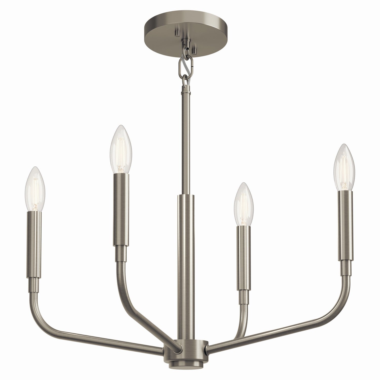 Kichler - 52716NI - Four Light Chandelier/Semi Flush Mount - Madden - Brushed Nickel