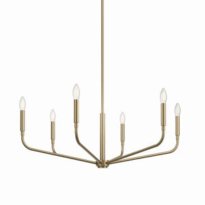 Kichler - 52718CPZ - Six Light Chandelier - Madden - Champagne Bronze