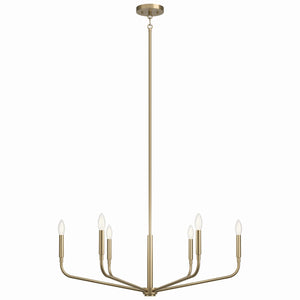 Kichler - 52718CPZ - Six Light Chandelier - Madden - Champagne Bronze