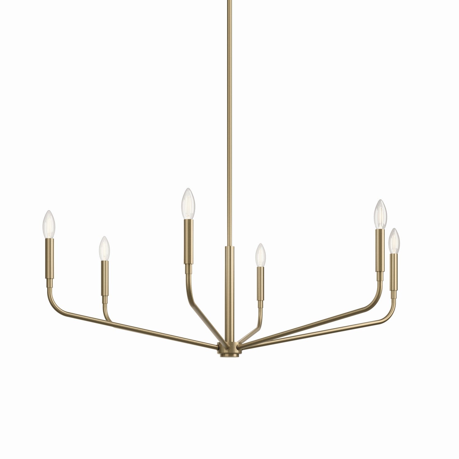 Kichler - 52719CPZ - Six Light Chandelier - Madden - Champagne Bronze