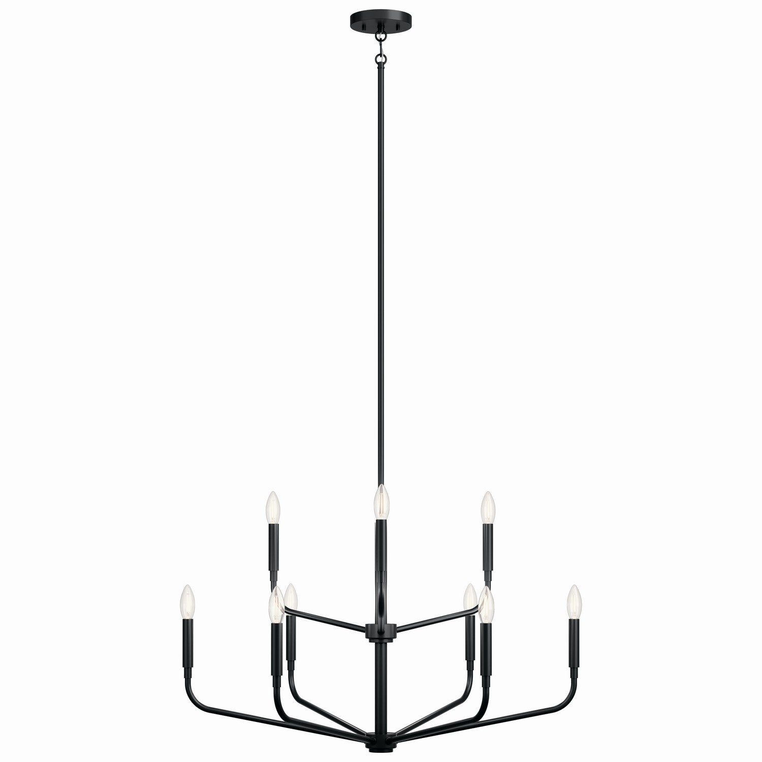 Kichler - 52720BK - Nine Light Chandelier - Madden - Black