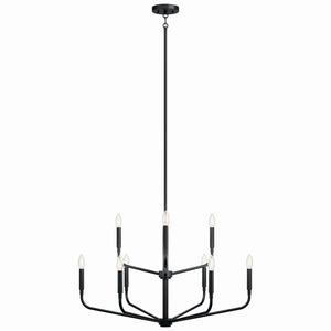 Kichler - 52720BK - Nine Light Chandelier - Madden - Black