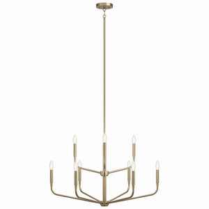 Kichler - 52720CPZ - Nine Light Chandelier - Madden - Champagne Bronze