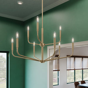 Kichler - 52720CPZ - Nine Light Chandelier - Madden - Champagne Bronze