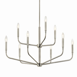 Kichler - 52720NI - Nine Light Chandelier - Madden - Brushed Nickel