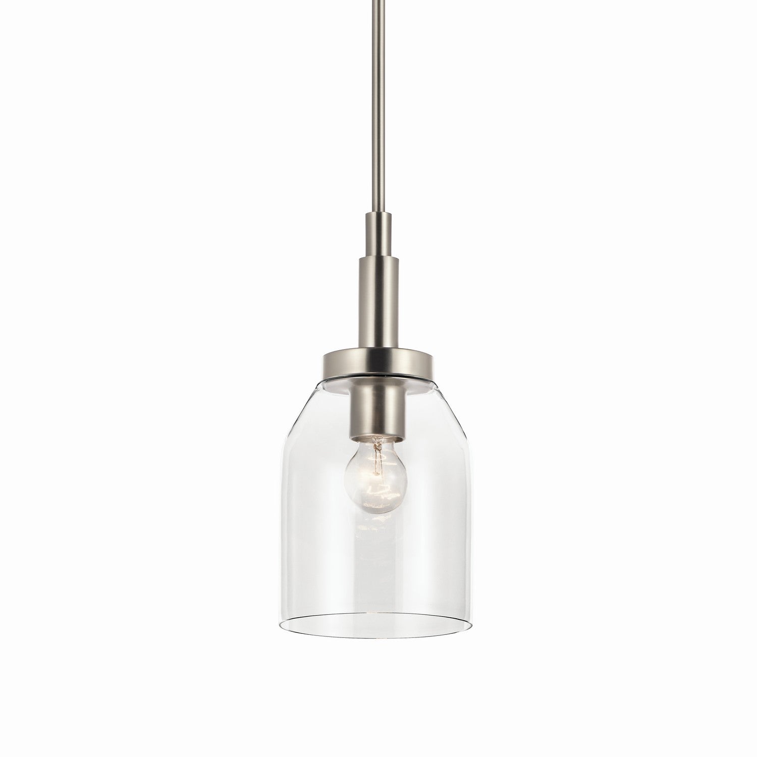 Kichler - 52725NI - One Light Mini Pendant - Madden - Brushed Nickel