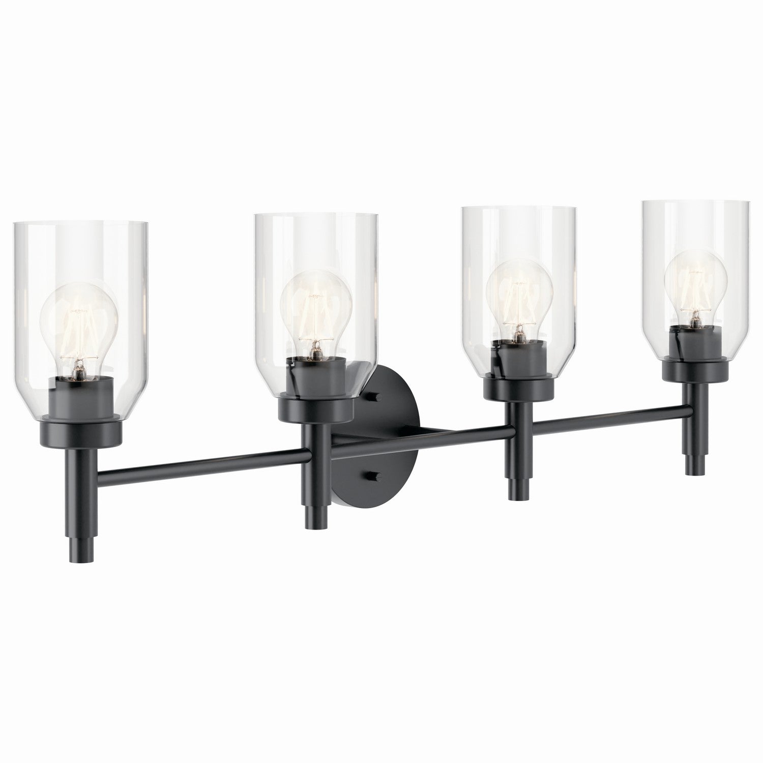 Kichler - 55186BK - Four Light Vanity - Madden - Black