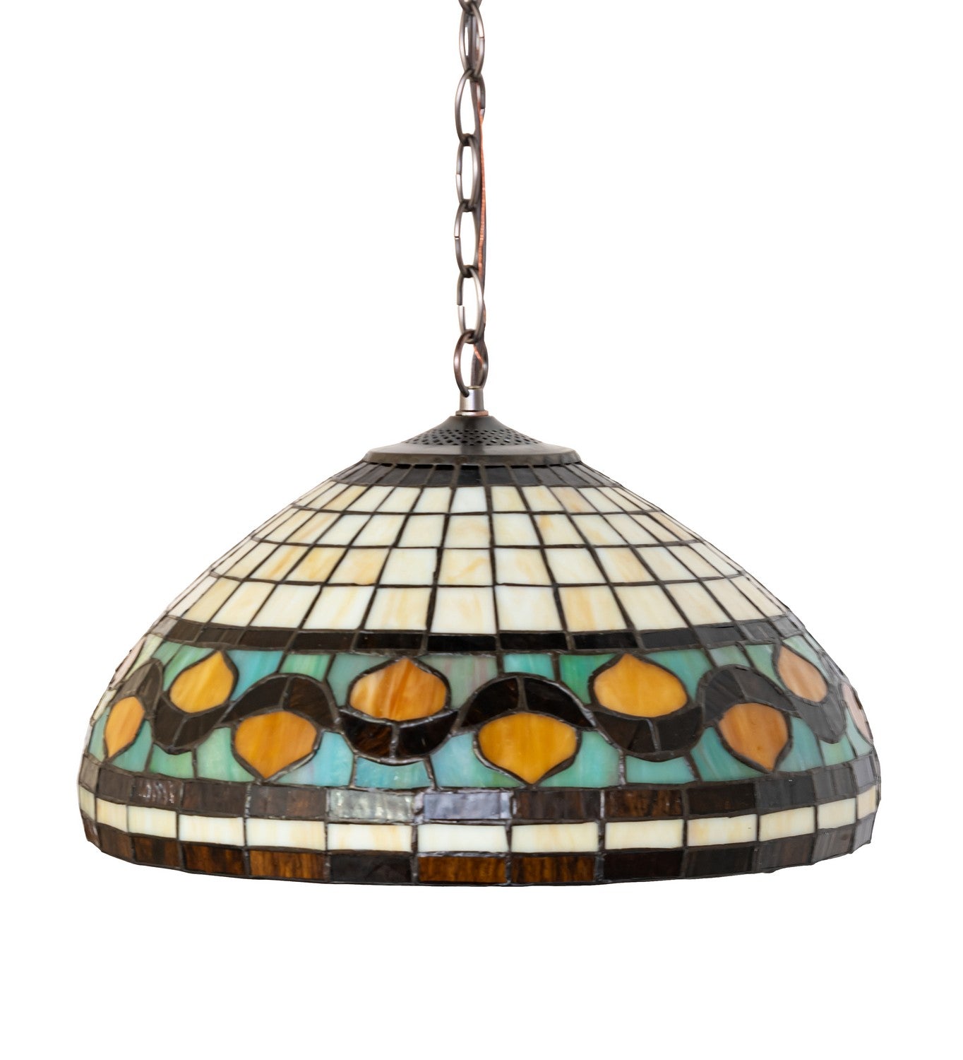 Meyda Tiffany - 115270 - Three Light Pendant - Tiffany Acorn - Bronze