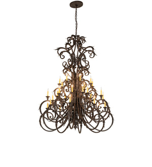 Meyda Tiffany - 269128 - 32 Light Chandelier - Serratina - Coffee Bean & Cajun Spice