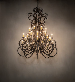 Meyda Tiffany - 269128 - 32 Light Chandelier - Serratina - Coffee Bean & Cajun Spice