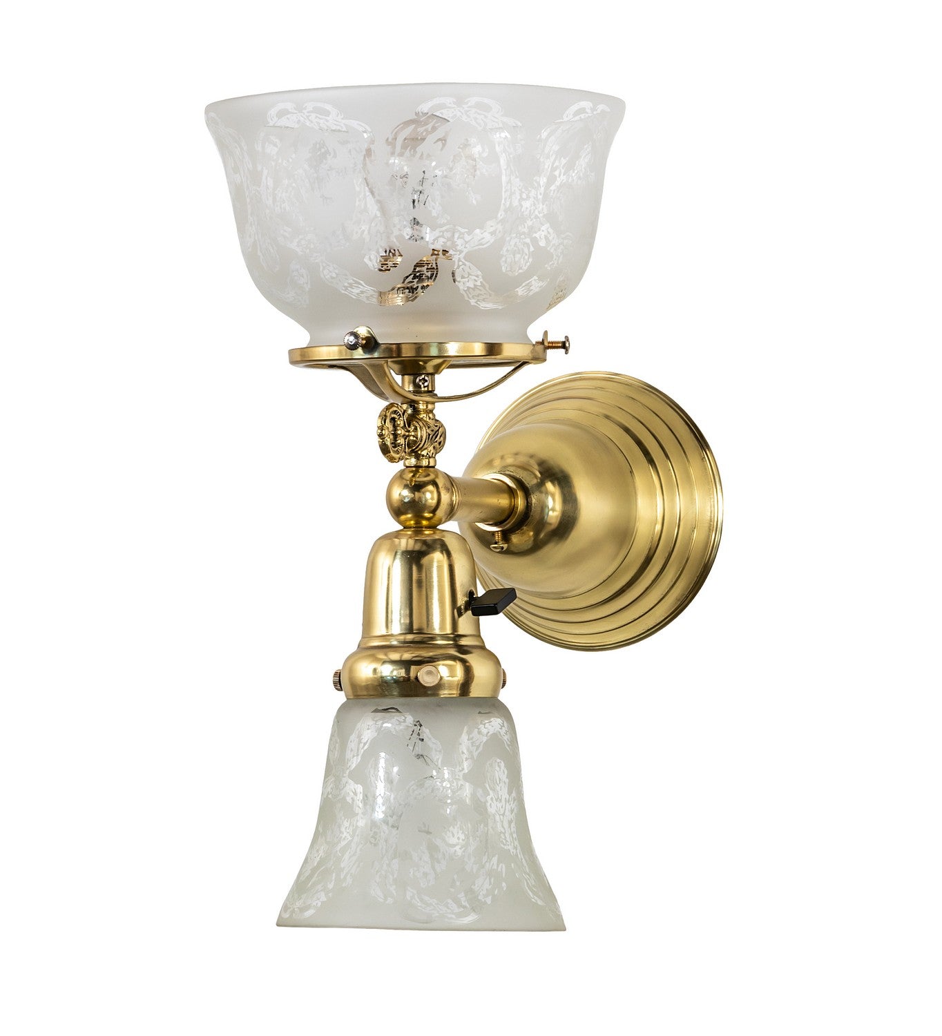 Meyda Tiffany - 272416 - Two Light Wall Sconce - Gas & Electric - Polished Brass