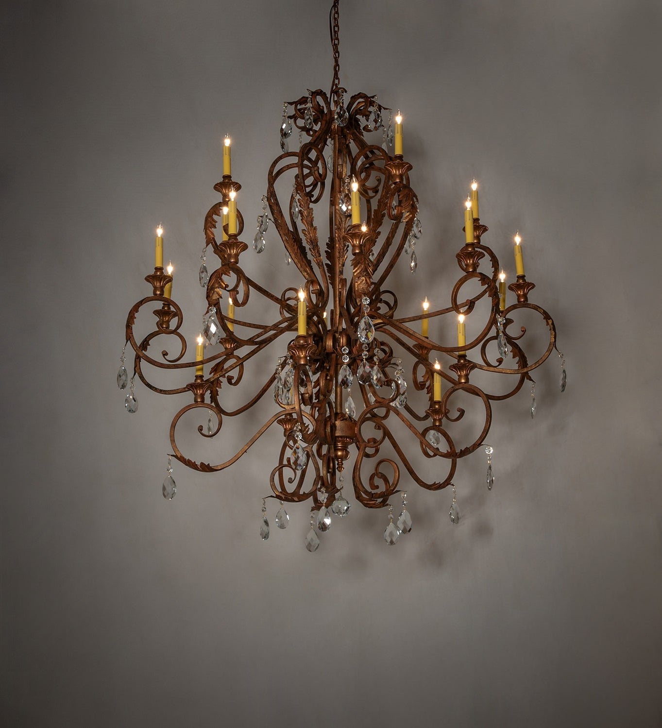 Meyda Tiffany - 274242 - 20 Light Chandelier - Serratina - Autumn Leaf