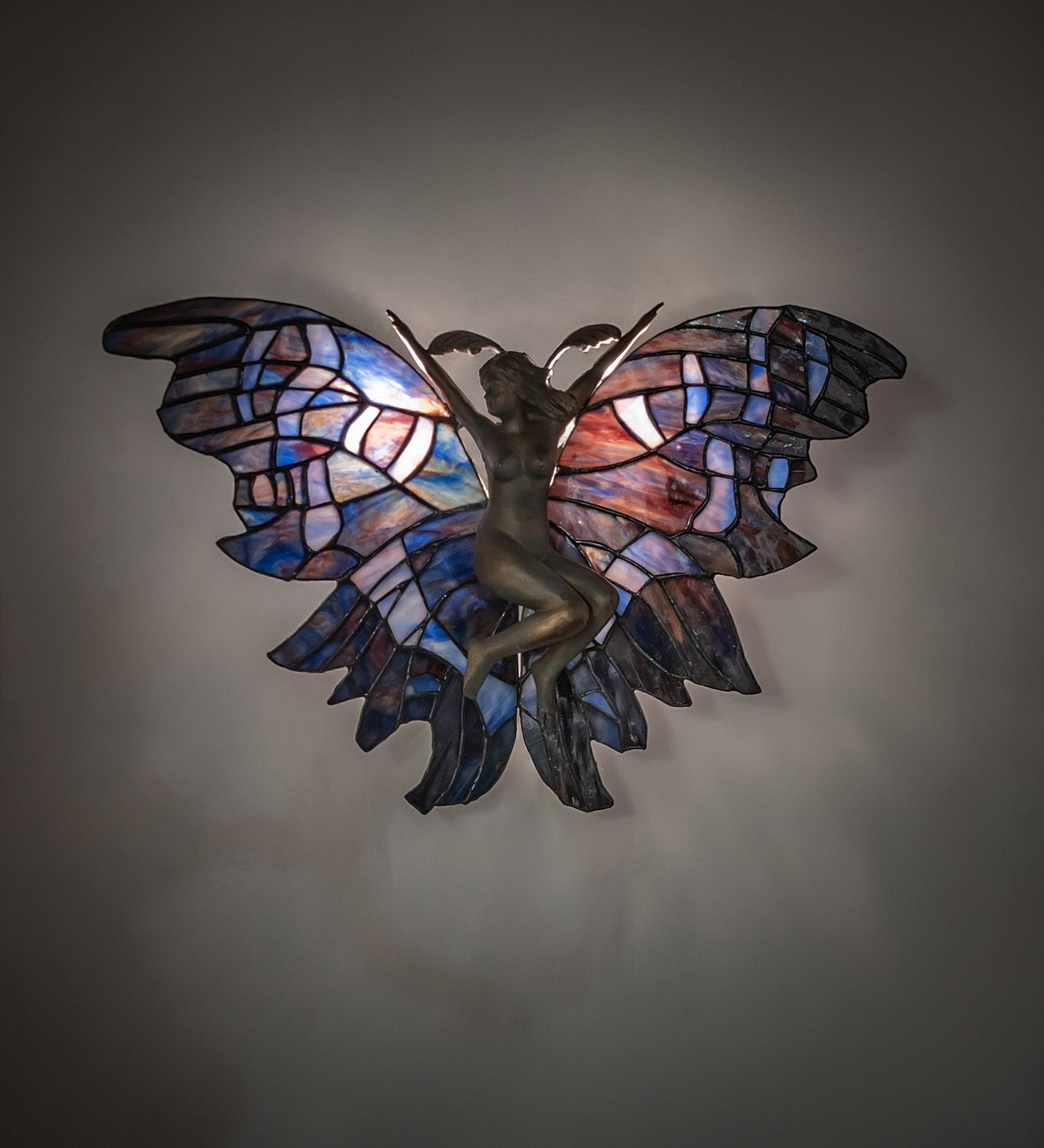 Meyda Tiffany - 51822 - Two Light Wall Sconce - Fairy - Verdigris