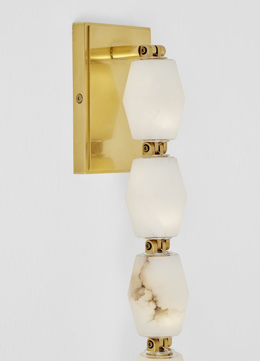 Visual Comfort Modern - SLWS54727ALBHAB - LED Wall Sconce - Collier - Hand Rubbed Antique Brass