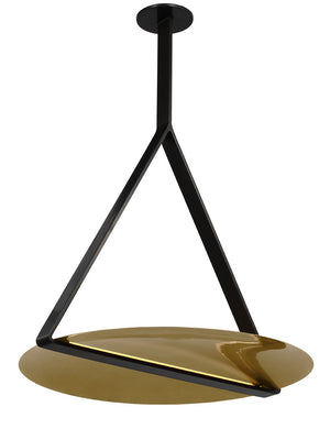 Visual Comfort Modern - PBPD35127BZ/NB - LED Pendant - Cymbal - Dark Bronze/Natural Brass