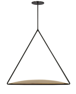 Visual Comfort Modern - PBPD35127BZ/NB - LED Pendant - Cymbal - Dark Bronze/Natural Brass