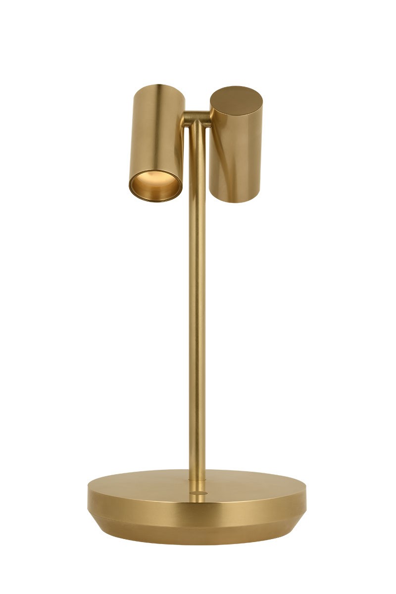 Visual Comfort Modern - SLTB53427HAB - LED Table Lamp - Doppia - Hand Rubbed Antique Brass