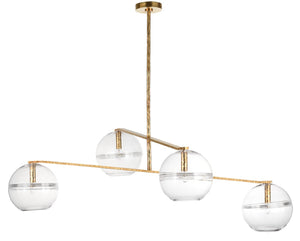 Visual Comfort Modern - SLCH355CPAB-L - LED Chandelier - Lowing - Polished Antique Brass