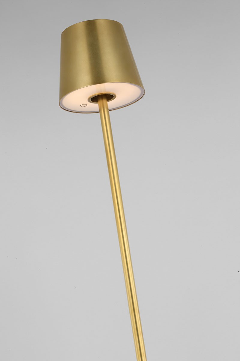 Visual Comfort Modern - SLFL53527HAB - LED Floor Lamp - Nevis - Hand Rubbed Antique Brass