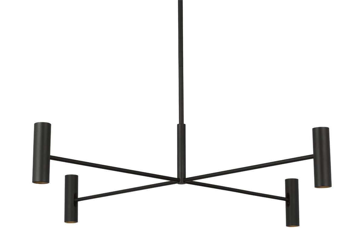 Visual Comfort Modern - SLCH57030B - LED Chandelier - Ponte - Nightshade Black