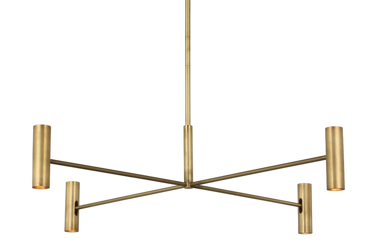 Visual Comfort Modern - SLCH57030HAB - LED Chandelier - Ponte - Hand Rubbed Antique Brass