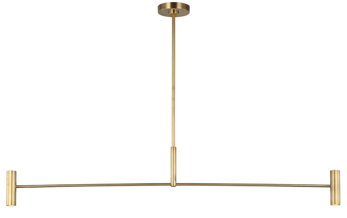 Visual Comfort Modern - SLLS57130HAB - LED Linear Chandelier - Ponte - Hand Rubbed Antique Brass