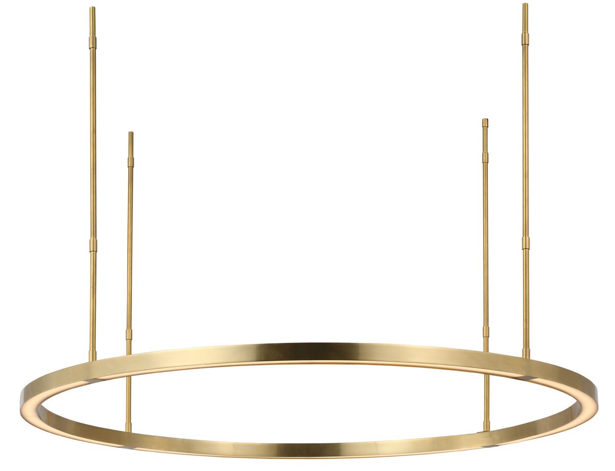 Visual Comfort Modern - MDCH53927HAB - LED Chandelier - Stagger - Hand Rubbed Antique Brass