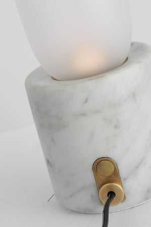 Visual Comfort Modern - KWTB50027CEW - LED Table Lamp - Volver - White Marble