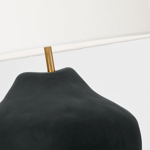 Visual Comfort Studio - HT1111RBC1 - One Light Table Lamp - Cadley - Rough Black Ceramic