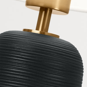 Visual Comfort Studio - HT1141RBC1 - One Light Table Lamp - Fanny - Rough Black Ceramic