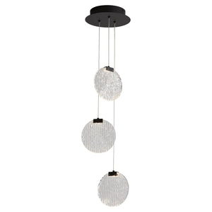 Oxygen - 3-6050-15 - LED Pendant - Axiom - Black