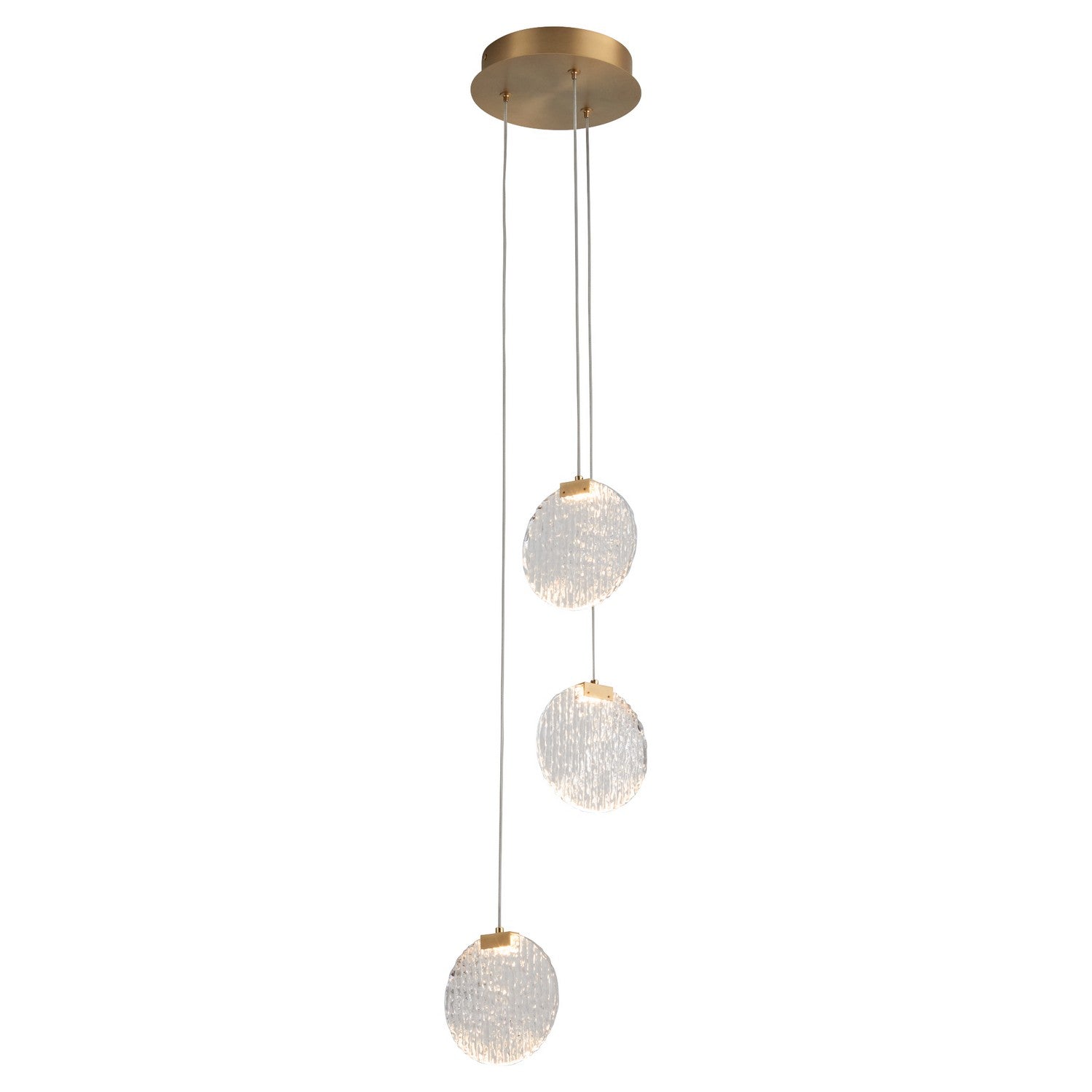 Oxygen - 3-6050-40 - LED Pendant - Axiom - Aged Brass